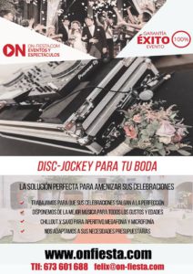 Disc Jockey en Pamplona Navarra para Bodas y Fiestas